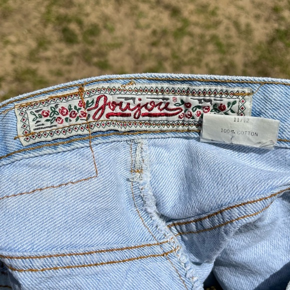 80s Joujou Western Denim Fringe Shorts - Picture 5 of 13